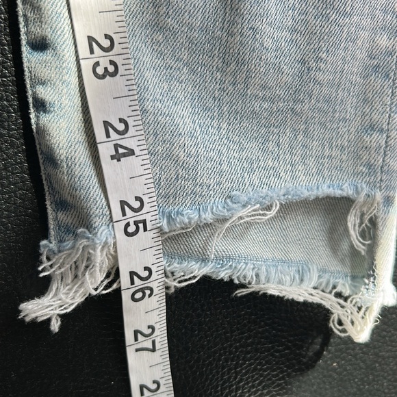 Mother The Stunner Zip Ankle Step Fray Jean Rolling in the Bushes Designer Sz 29 - Picture 15 of 16